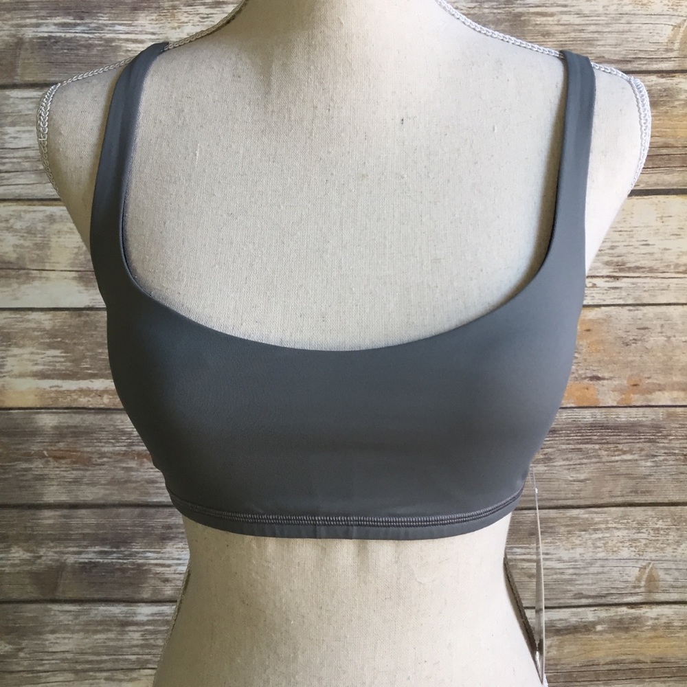 NWT LEAD LULULEMON FREE TO BE BRA WITH PADS GREY - Picture 2 of 5